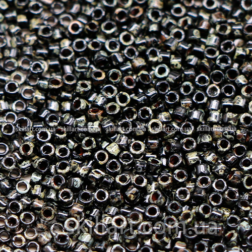 Бисер DB-2261 Miyuki Delica Beads 11/0 (травертин, серо-болотный)